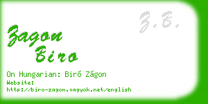 zagon biro business card